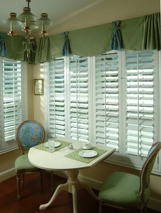 Breakfast table next to the window