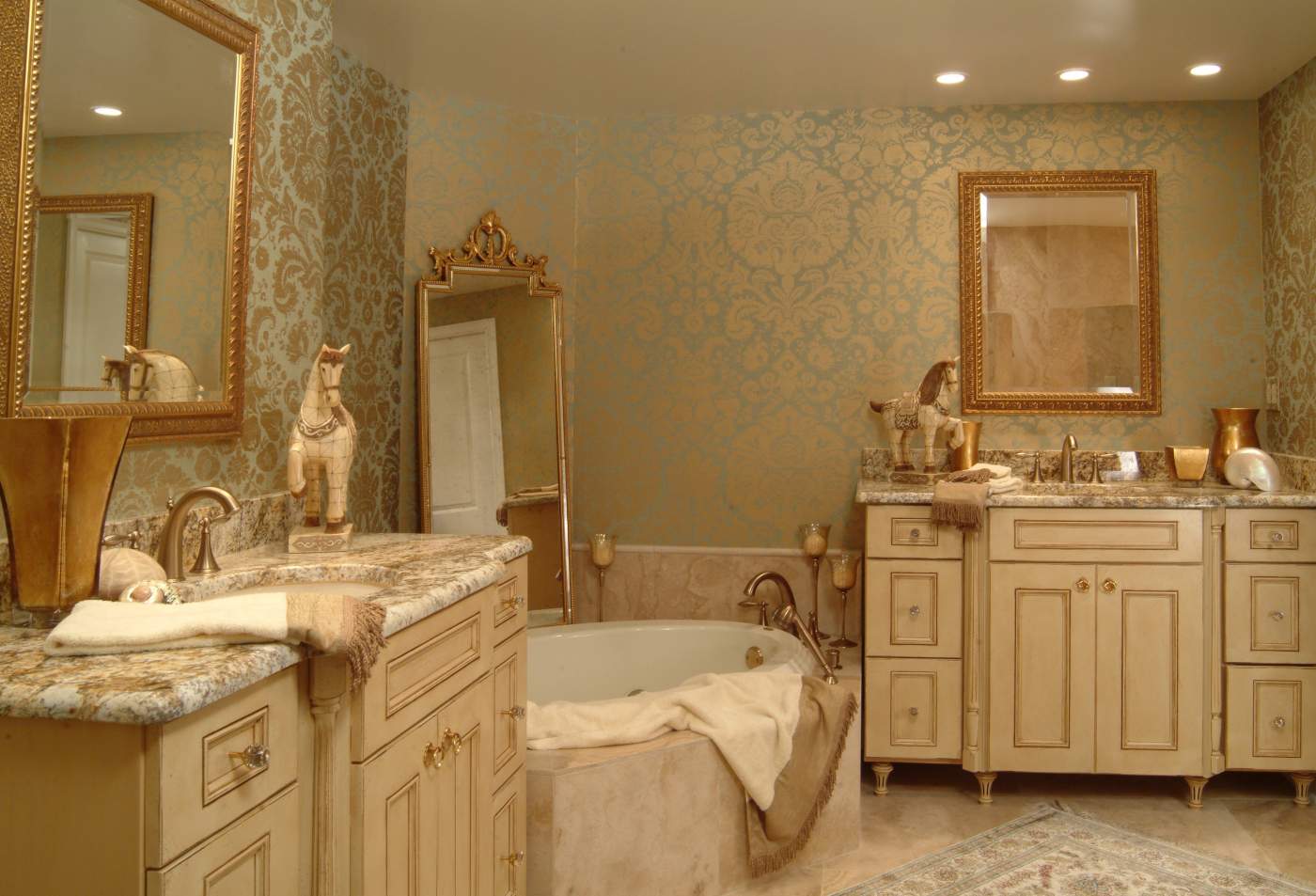 Gilded bathroom