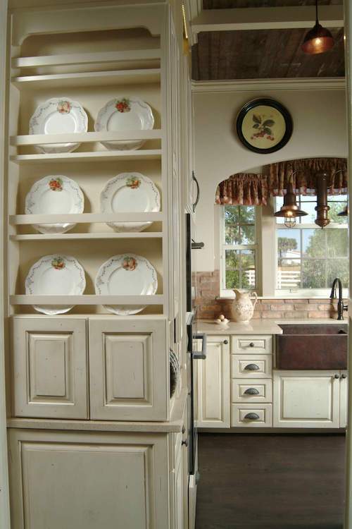 Kitchen cabinet view