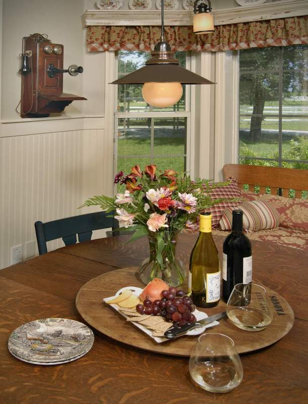 Nook with view of the windows behind it