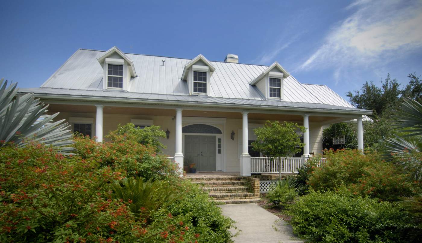 Outside view of the farmhouse