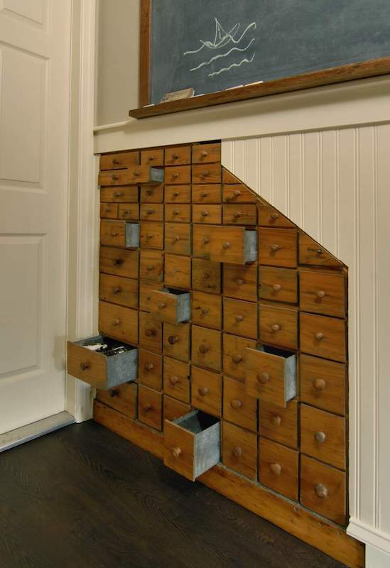 Understair storage with some open